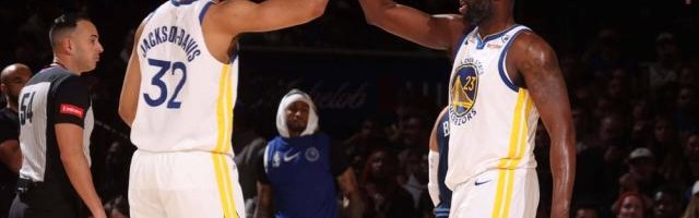 天天盈球即时比分直播-勇士尝试新内线组合收奇效，新秀护筐解放“追梦”